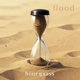 album cover art for hourglass sand flood by akihiko yoshida