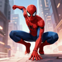spiderman as anime character attacking full body high detailed pinterest hd crunchyroll anime opening action scene