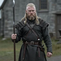 einar selvik in the movie'vikings '. 4 k.