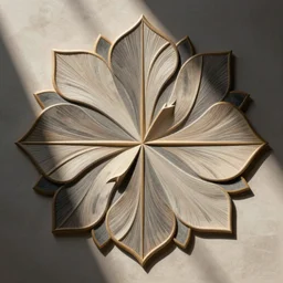 abstract floral geometry composition