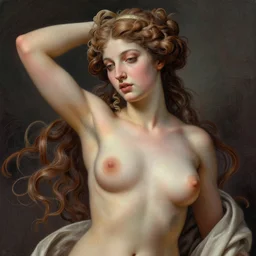 portrait of a seductive aphrodite, detailed intricate illustration, detailed illustration, hd, 4 k, digital art, overdetailed art, by greg rutkowski, by loish, complementing colors, trending on artstation, deviantart
