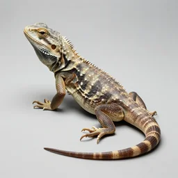 a lizard in the style of vhils