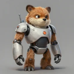 a furrry painting of robot by alan lee, trending on artstation
