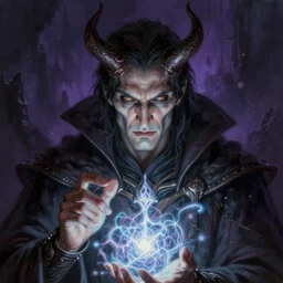 close - up portrait of evil mage - fantasy painting, magic spell, highly detailed, by frank frazetta, keith parkinson and greg rutkowski and aleksandra skiba