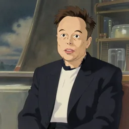 elon musk studio ghibi