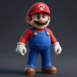 super mario as terminator, unreal engine, detailed render, creepy, artstation