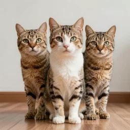 a cat with 8 legs and 2 heads ultra realistic hdr