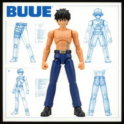 album cover of action figure blueprints by akihiko yoshida