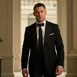 film still of Tom Hardy as James Bond in Skyfall, 8k,