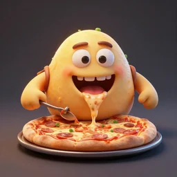 pizza golem, 3 d model, highly detailed, unreal engine, realistic lighting, in an oven, soft shadows, artstation, octane render