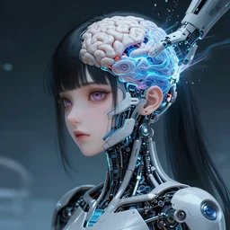 detailed, sharp, portrait of a girl undergoing cybernetic mind ascension by yuumei, digital art. surreal. trending on artstation. key anime visual. featured on Pixiv, HD, 8K, highly detailed, good lighting, beautiful, epic, horror