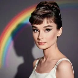 rainbow audrey hepburn. pop art