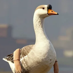 highly detailed portrait of a heroic goose in gta v, stephen bliss, unreal engine, fantasy art by greg rutkowski, loish, rhads, ferdinand knab, makoto shinkai and lois van baarle, artgerm, pixar, ilya kuvshinov, rossdraws, tom bagshaw, global illumination, radiant light, detailed and intricate environment