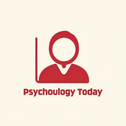 minimalist logo icon for psychology today, retro psychology, victo ngai, kilian eng, lois van baarle, red, behance, beeple