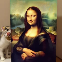 mona lisa is a cat