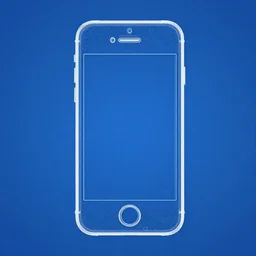 blueprint of iphone