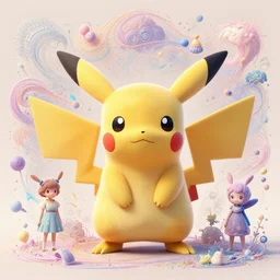 a cute pokemon:: by guillermo del toro and Martine Johanna and Simon Stålenhag and Chie Yoshii:: dynamic, particulate, pastel colors, intricate, elegant, highly detailed, centered, artstation, smooth, sharp focus, octane render, 3d