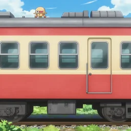 train side shot, by shunji dodo, 8 k resolution, high quality ( by eiichiro oda )