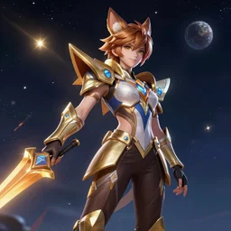 star guardian ahri in space