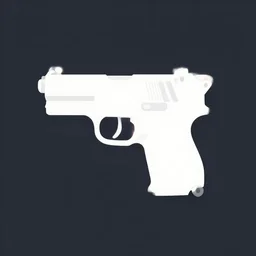 pistol icon, anime, discord, simplistic design, minimalistic