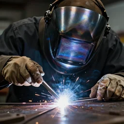 beautiful dark iridescent metal welding, 4 k
