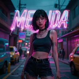 medellin synthwave,, highly detailed vfx, cinematic, volumetric lighting,