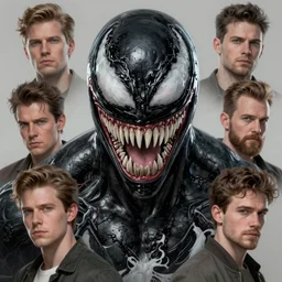character concept art of venom from marvel | | distinct - fine, key visual, realistic shaded perfect face, fine details by stanley artgerm lau, wlop, rossdraws, james jean, andrei riabovitchev, marc simonetti, sakimichan, and jakub rebelka, trending on artstation