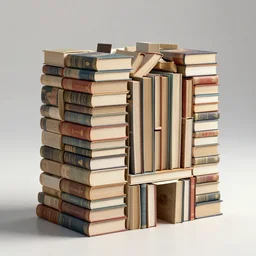 a building made of books