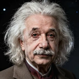 zero gravity einstein portrait