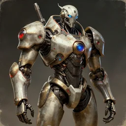 cyberpunk pathfinder robot from apex legends character portrait, portrait, concept art, intricate details, highly detailed, vintage sci - fi