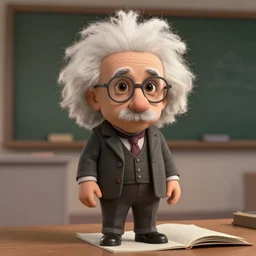 an absent - minded professor from a pixar movie, 1 9 9 9, inspired by einstein