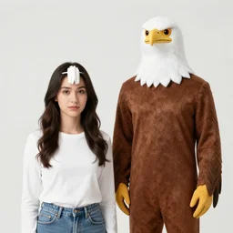 half eagle woman man meme costume