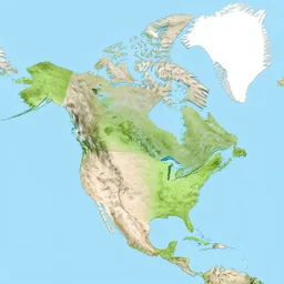 map of north america