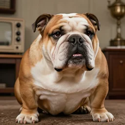 a bulldog based on joe rogan as a character in an episode of wallace and grommet.