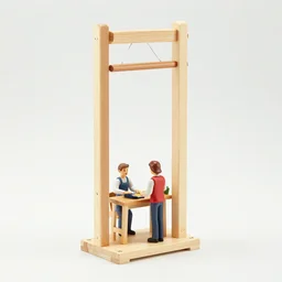 Photo of a guillotine made by Fisher Price