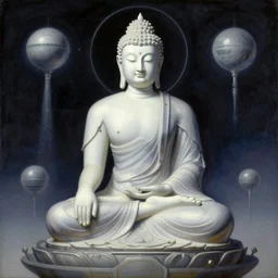 space buddhism, futurism, painting by greg rutkowski, j. c. leyendecker, artgerm