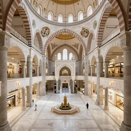 a mall in the style of medieval roman constantinople, art by greg rutkowski and artgerma, stunning concept art, interior design architecture