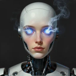 close up sci - fi tom segura robot, lsd smoke eyes, elegant, highly detailed, centered, digital painting, concept art, smooth, sharp focus, illustration, artgerm, tomasz alen kopera, peter mohrbacher, donato giancola, joseph christian leyendecker, wlop, frank frazetta