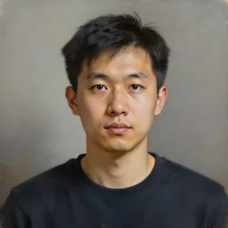 a painting of stable diffusion's self - portrait