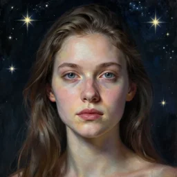 portrait, nightmare anomalies, stars by dariusz zawadzki, kenneth blom, mental alchemy, james jean, pablo amaringo, naudline pierre, contemporary art, hyper detailed