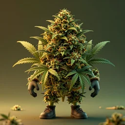 curly cannabis character, hemp, marijuana hero, weed creature, cinematic volumentric lighting, golden ratio, behance hd, hyper detailed, octane render, artstation, perfect symmetry, perfect composition