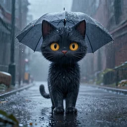 cat rain dystopian movie poster pixar by disney 2 0 2 0