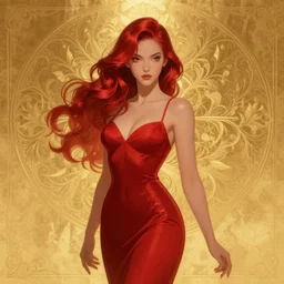 a cinematic scene ruby red, gold background, intricate, elegant, highly detailed, digital painting, artstation, concept art, smooth, illustration, art by artgerm and hsiao ron cheng