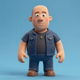 claymation portrait of vin diesel