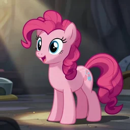 Pinkie Pie from my little pony with the head of Jean Luc Picard