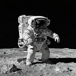 a large base on the moon concept art