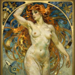 a beautiful succubus by alphonse mucha