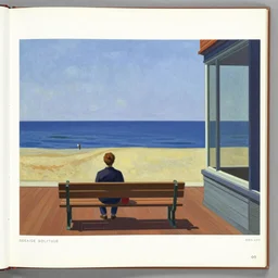 Seaside Solitude by David Hockney, Edward Hopper, 1964, exhibition catalog