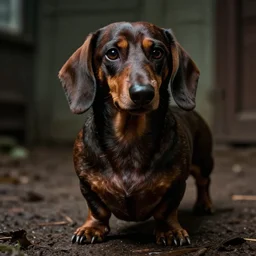creepy fat dachshund, practical fx horror film, body horror, cronenberg