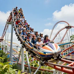 still color photo, crazy, wild, insane, impossible, rollercoaster 8 k, 1 5 0 mp,